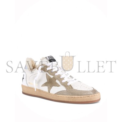 GOLDEN GOOSE BALL STAR LEATHER AND SUEDE SNEAKERS WITH SHEARLING LINING GOLDEN GOOSE BALL STAR LEATHER AND SUEDE SNEAKERS WITH SHEARLING LINING
